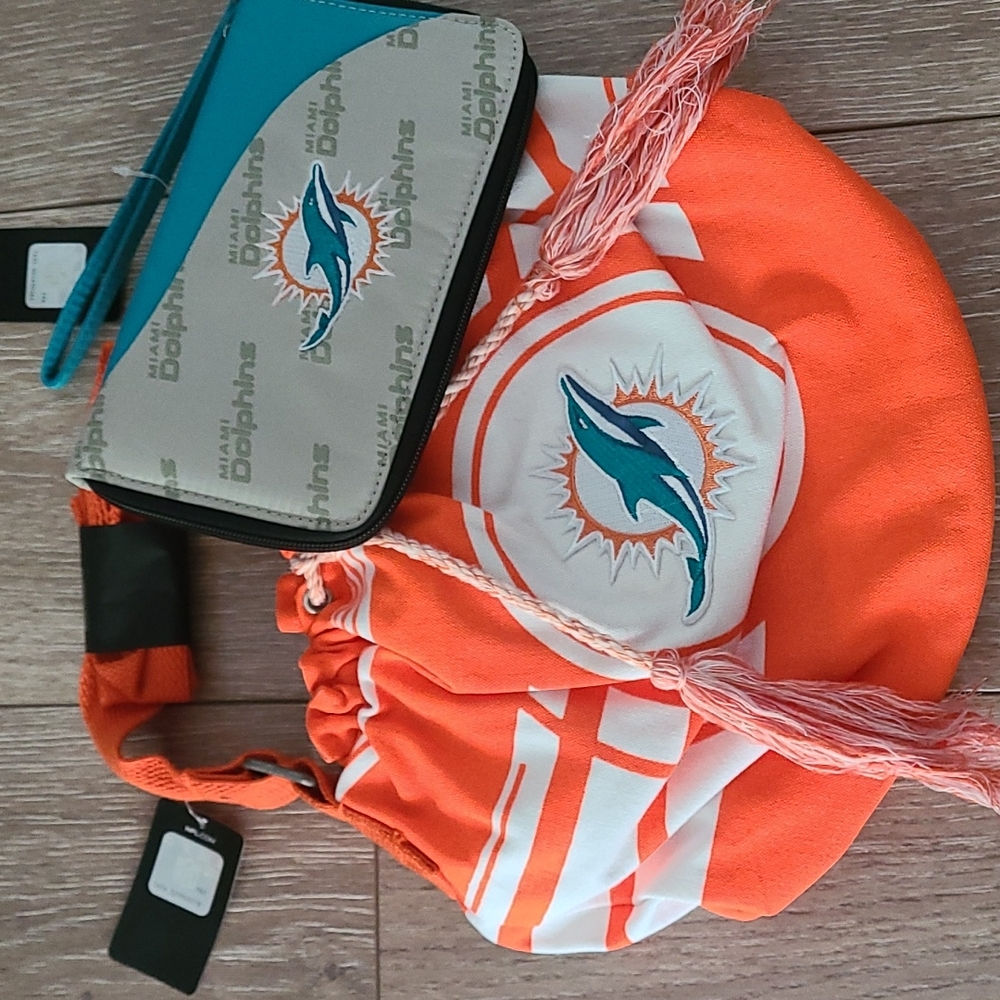 Miami Dolphins bag & wallet